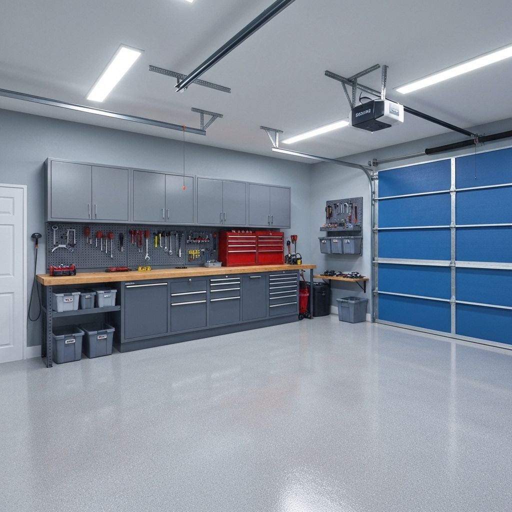 Clean, organized garage